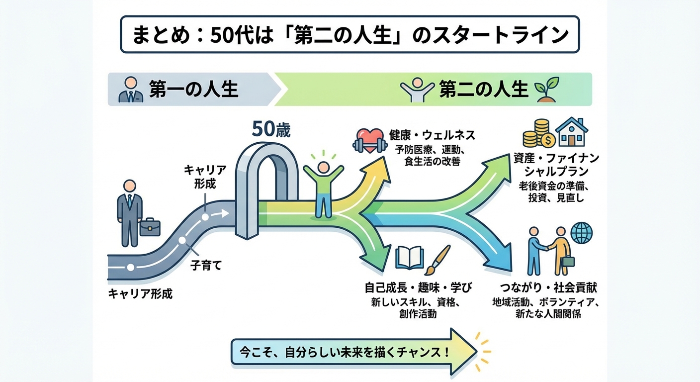 まとめ:50代は「第二の人生」のスタートライン