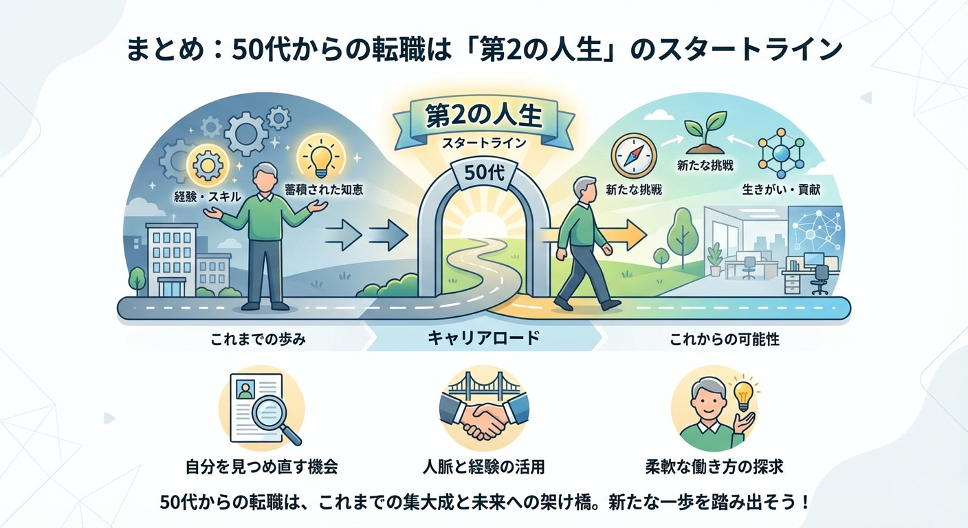 まとめ:50代からの転職は「第2の人生」のスタートライン