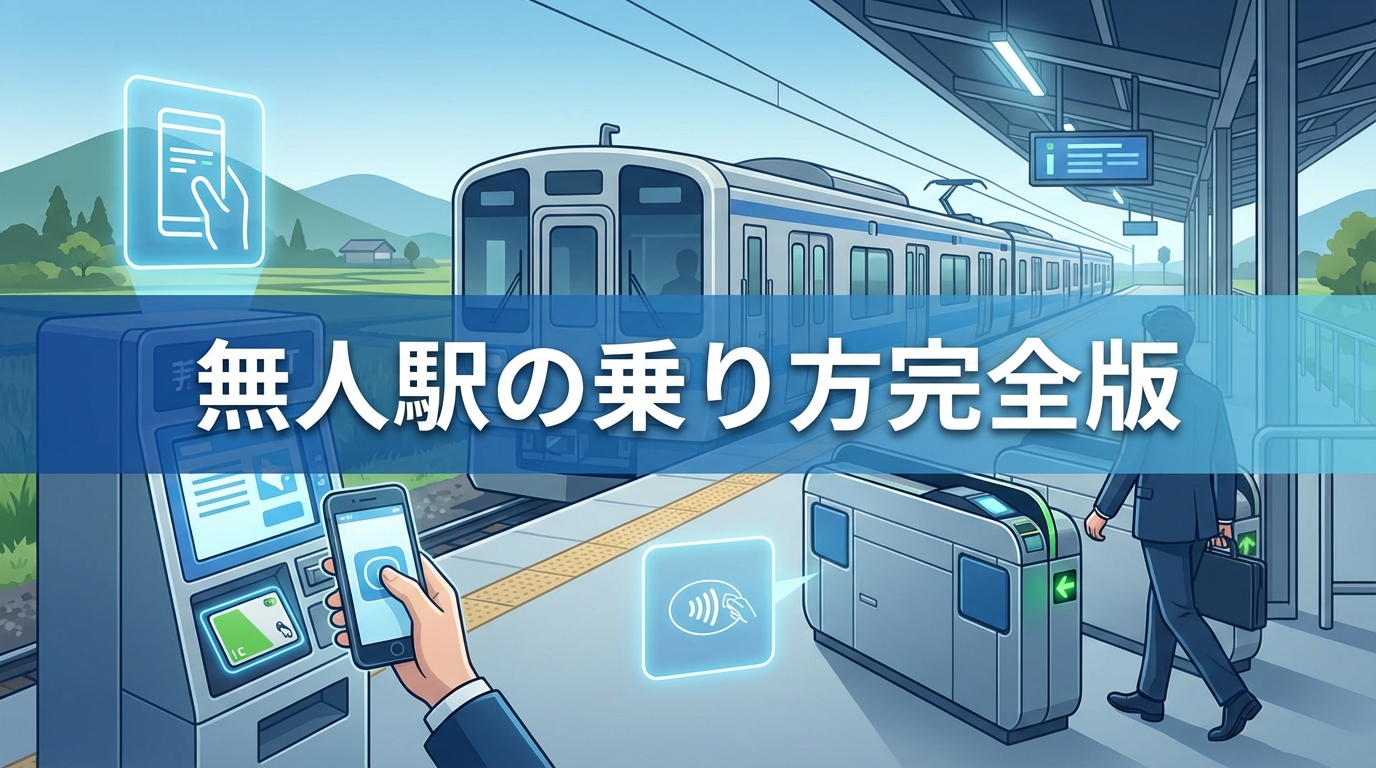 無人駅の切符はどう買う?乗り方・降り方・注意点を完全解説