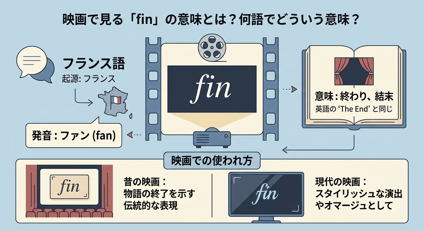 映画で見る「fin」の意味とは？何語でどういう意味？