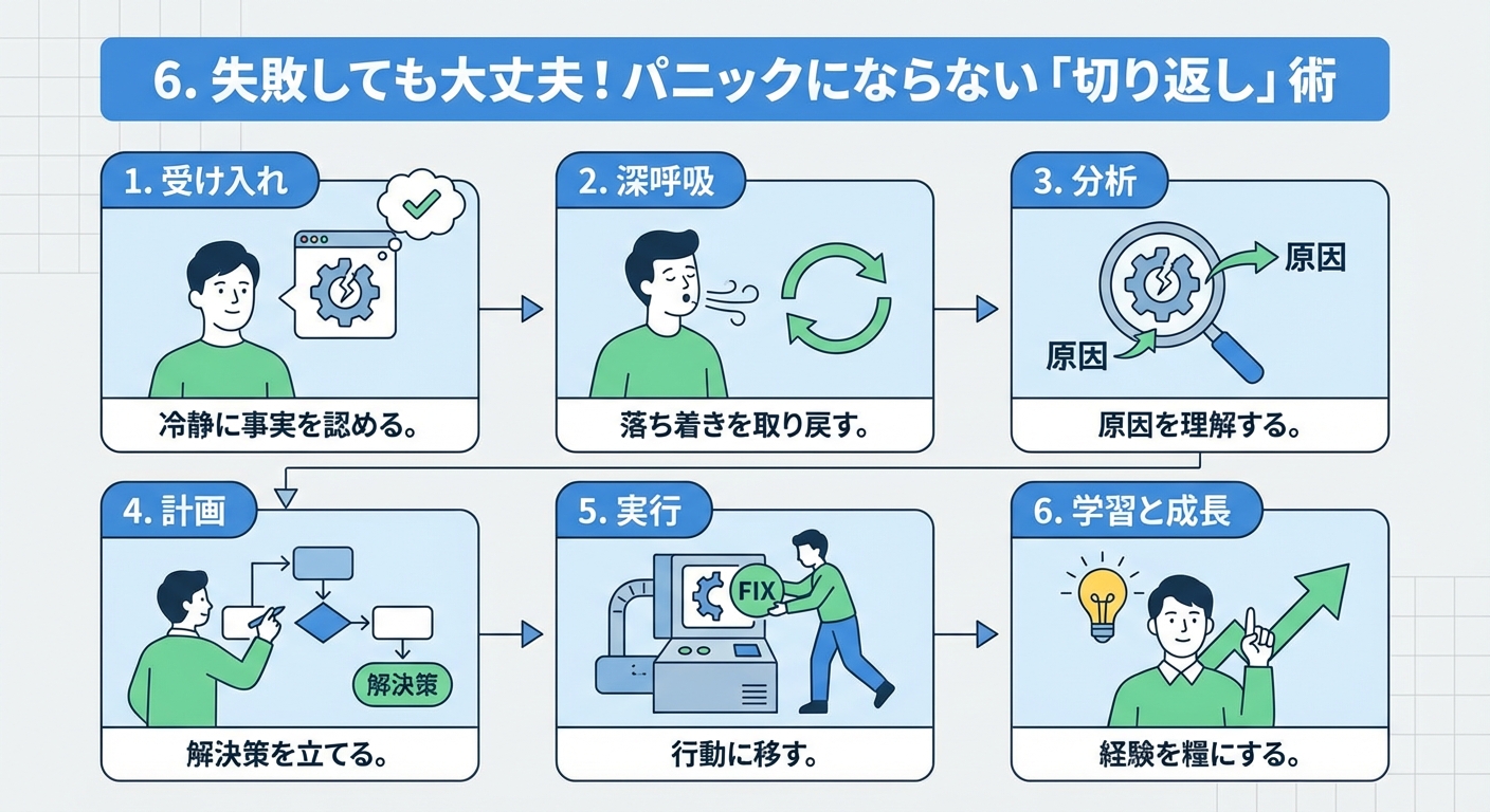 6. 失敗しても大丈夫！パニックにならない「切り返し」術
