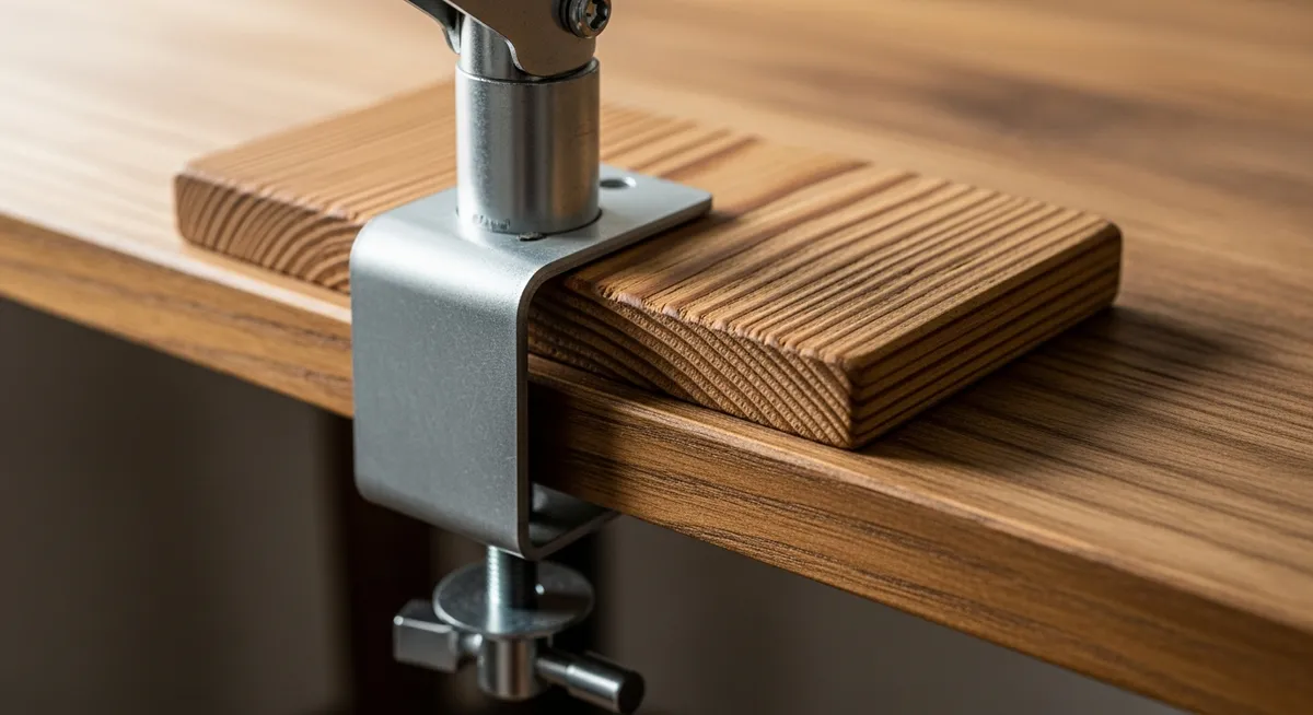 モニターアームでデスクが傷つく理由と自作対策の全体像