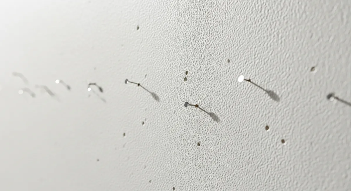 補修を始める前に。石膏ボードの壁と「小さい穴」の全体像