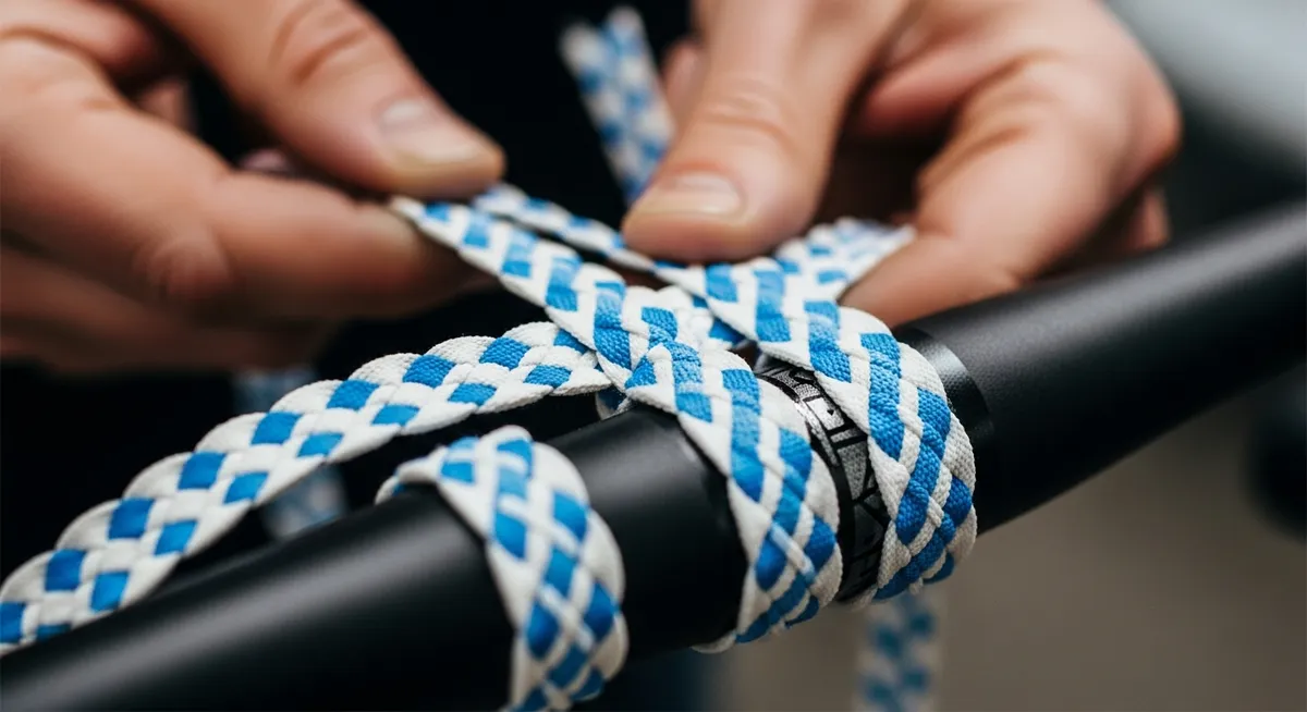 スタイル2：職人技の幾何学模様。2色を編み込む「忍者巻き」の極意