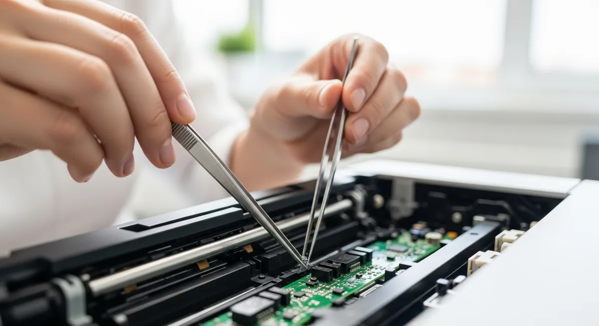 【解決策4】プリンター本体のシステムリセットと残留データの削除