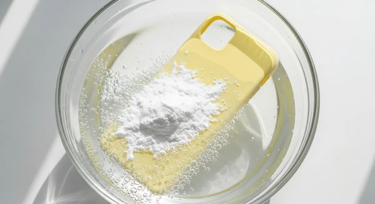4. 中性洗剤を使ってシリコンケースの皮脂汚れを洗い流す