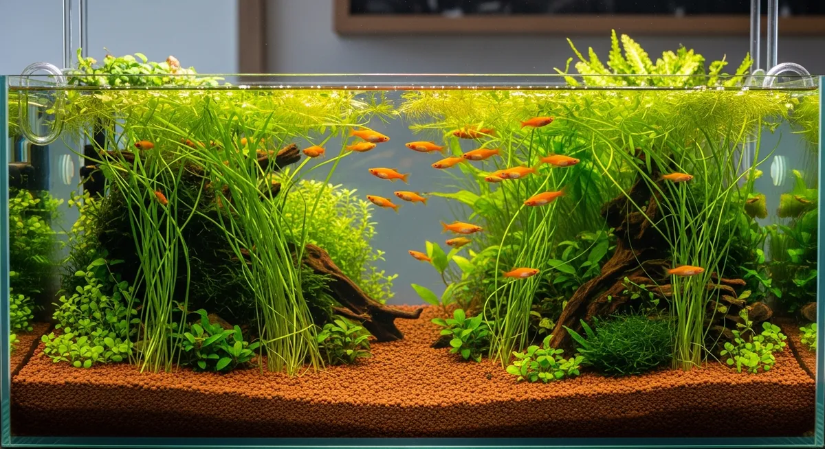 赤玉土水槽と相性の良い水草と混泳生体