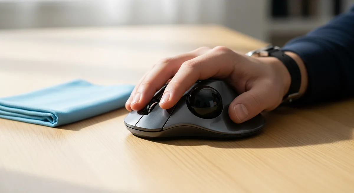 トラックボールマウスを清潔に保つための日常の心がけ
