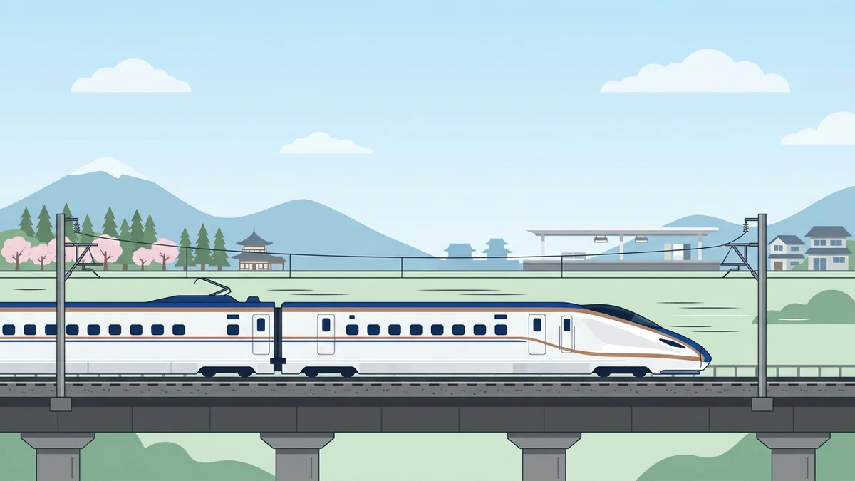 新幹線のデッキ